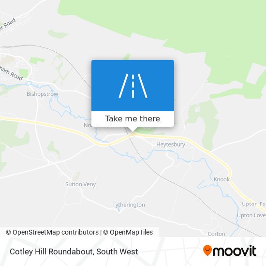 Cotley Hill Roundabout map