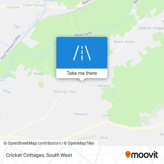 Cricket Cottages map