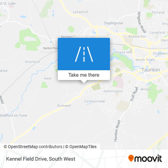 Kennel Field Drive map