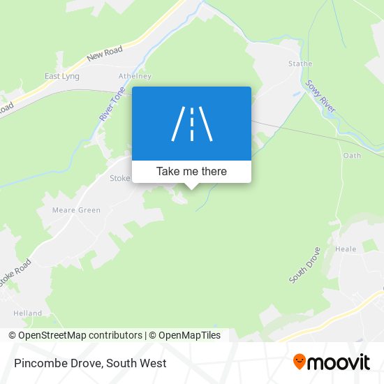 Pincombe Drove map