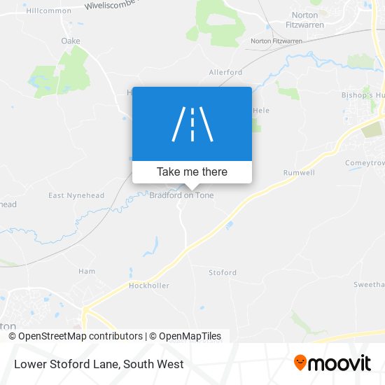 Lower Stoford Lane map