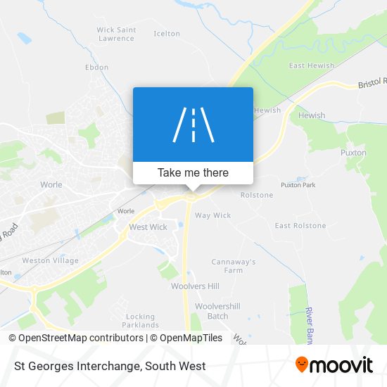 St Georges Interchange map