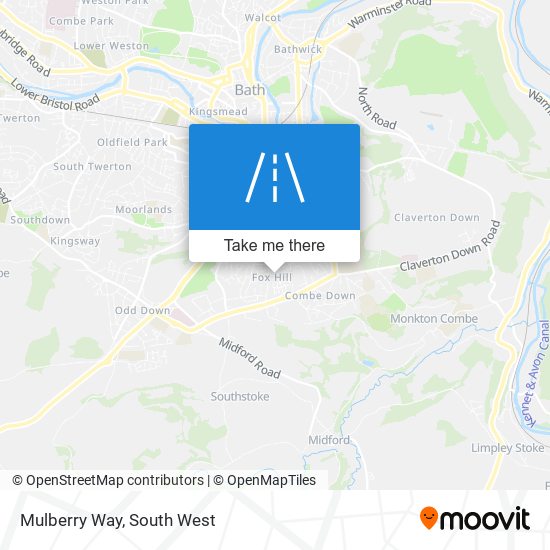 Mulberry Way map