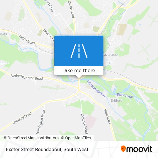 Exeter Street Roundabout map