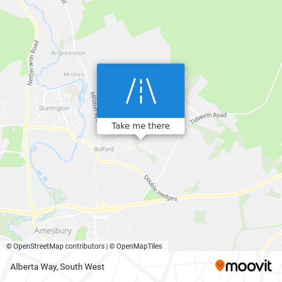 Alberta Way map