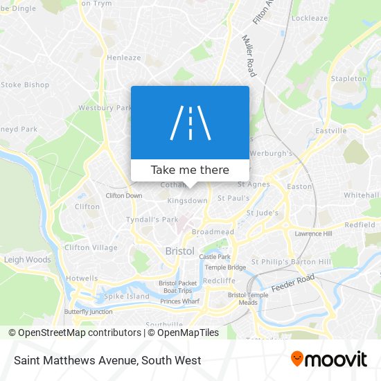 Saint Matthews Avenue map