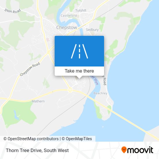 Thorn Tree Drive map