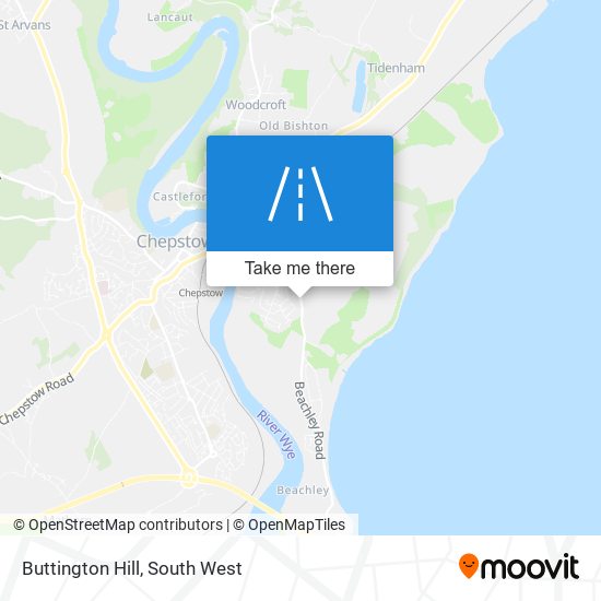 Buttington Hill map