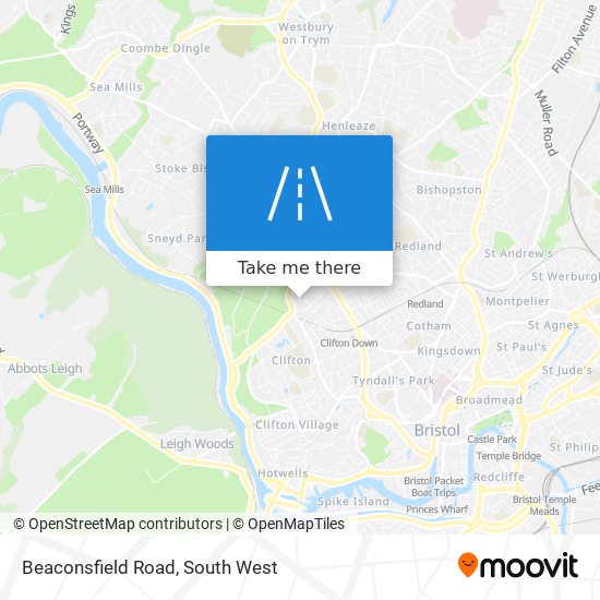 Beaconsfield Road map