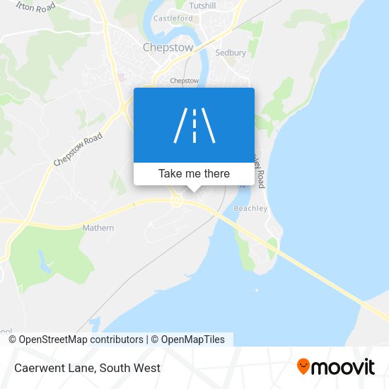 Caerwent Lane map