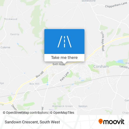 Sandown Crescent map