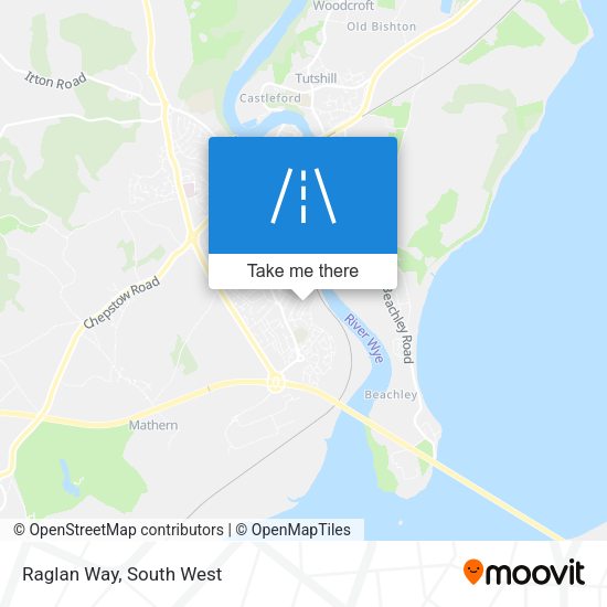 Raglan Way map
