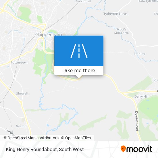 King Henry Roundabout map