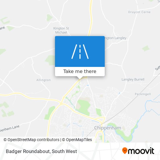 Badger Roundabout map