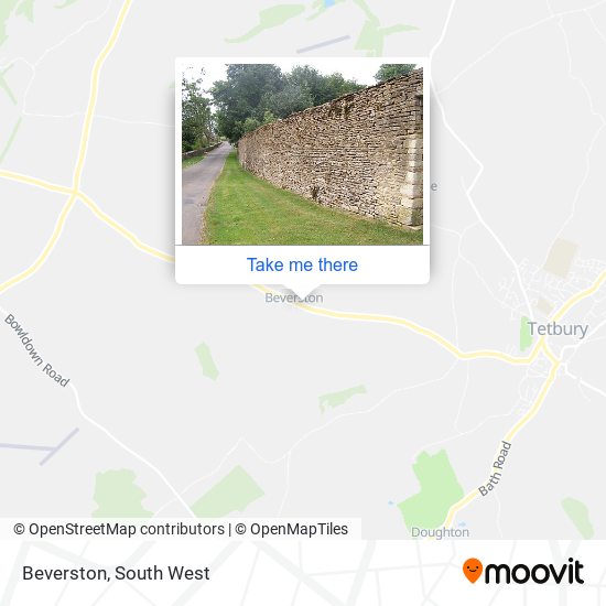 Beverston map