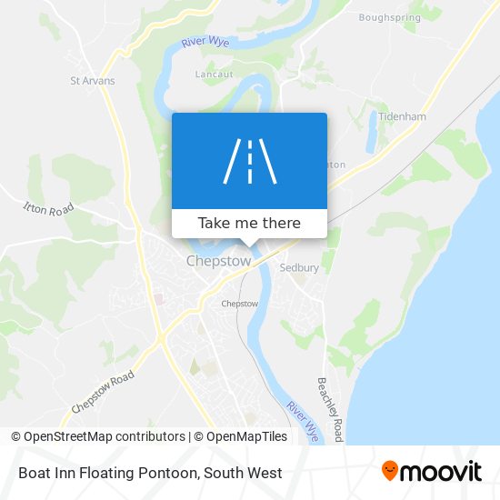 Boat Inn Floating Pontoon map