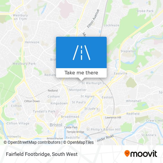 Fairfield Footbridge map