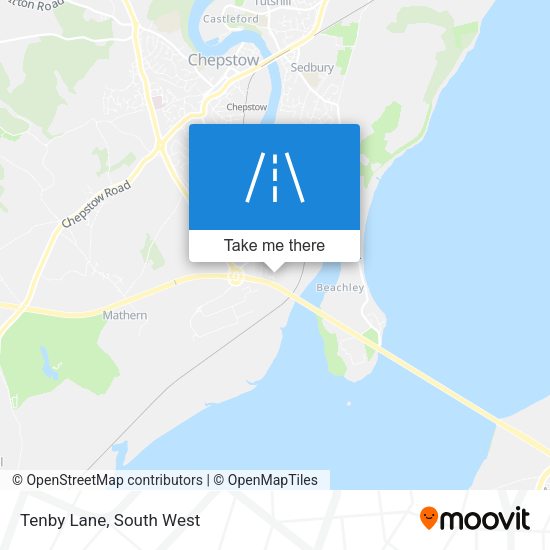 Tenby Lane map