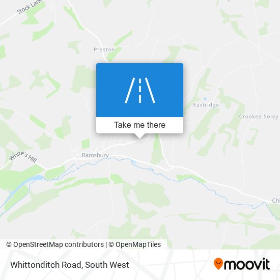 Whittonditch Road map