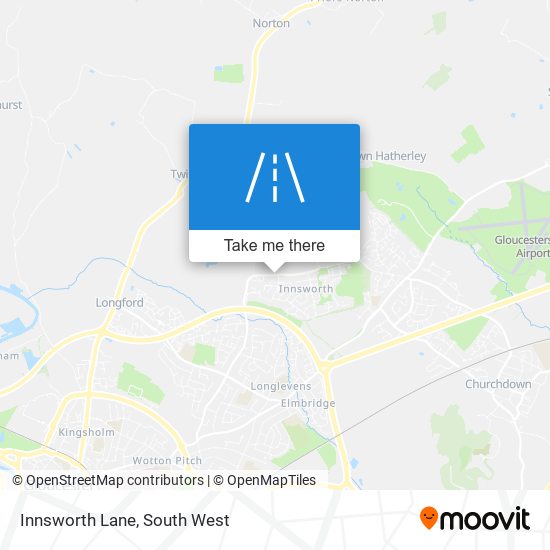 Innsworth Lane map