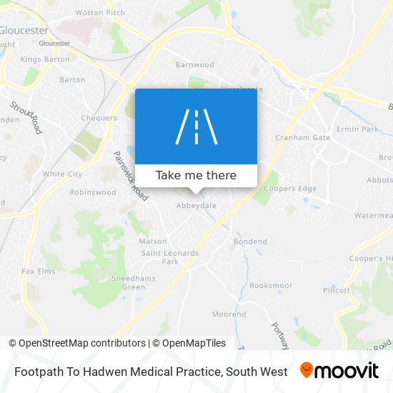 Footpath To Hadwen Medical Practice map