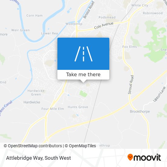 Attlebridge Way map