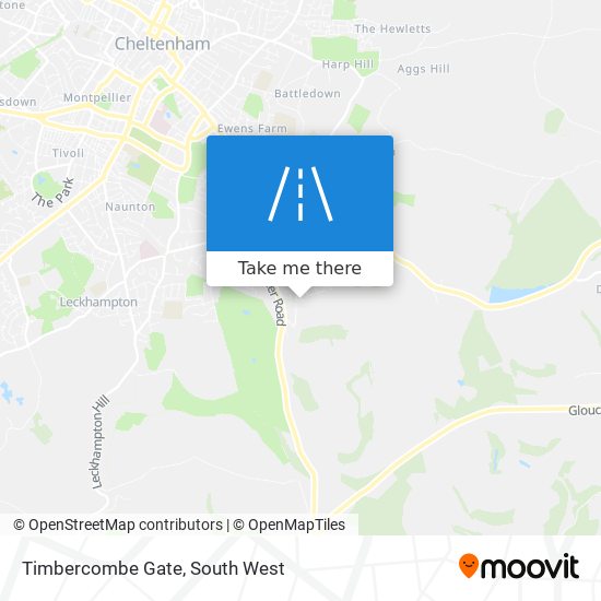 Timbercombe Gate map