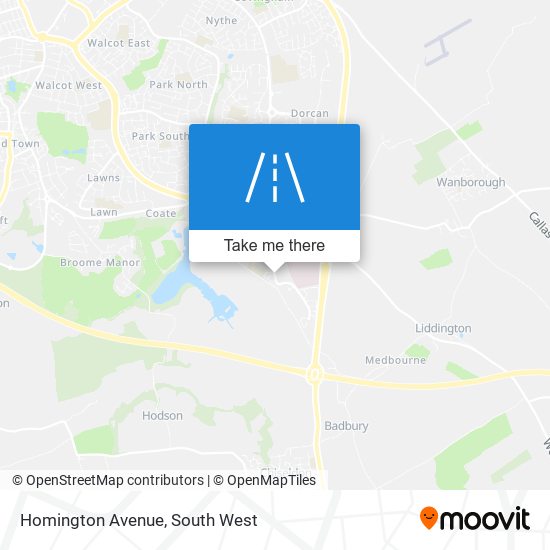 Homington Avenue map