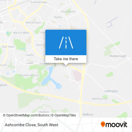 Ashcombe Close map