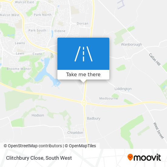 Clitchbury Close map