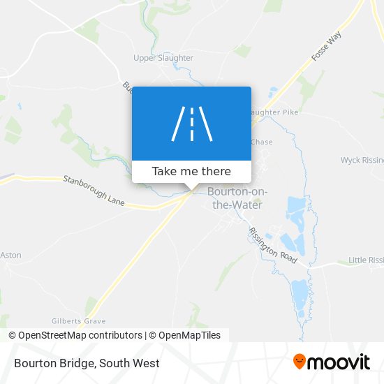 Bourton Bridge map