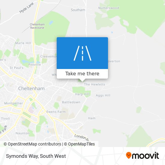 Symonds Way map