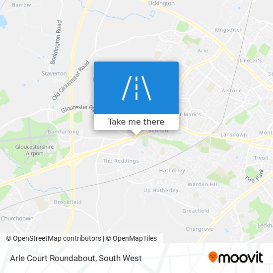 Arle Court Roundabout map