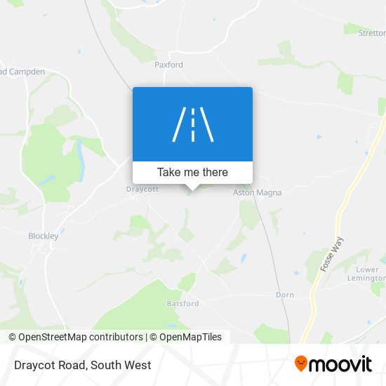 Draycot Road map