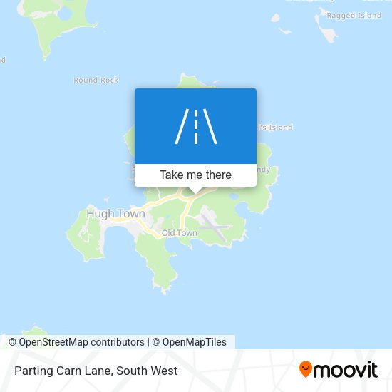 Parting Carn Lane map