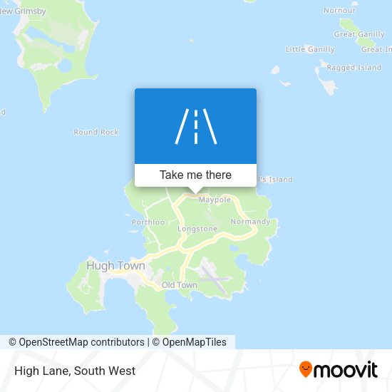 High Lane map