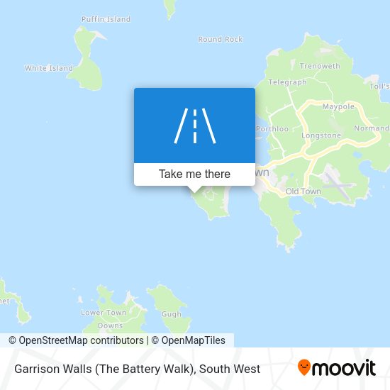 Garrison Walls (The Battery Walk) map