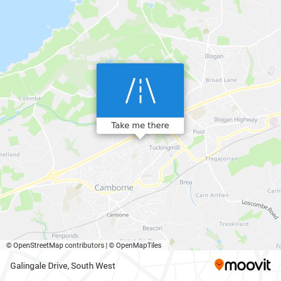Galingale Drive map