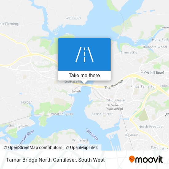 Tamar Bridge North Cantilever map