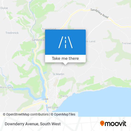 Downderry Avenue map