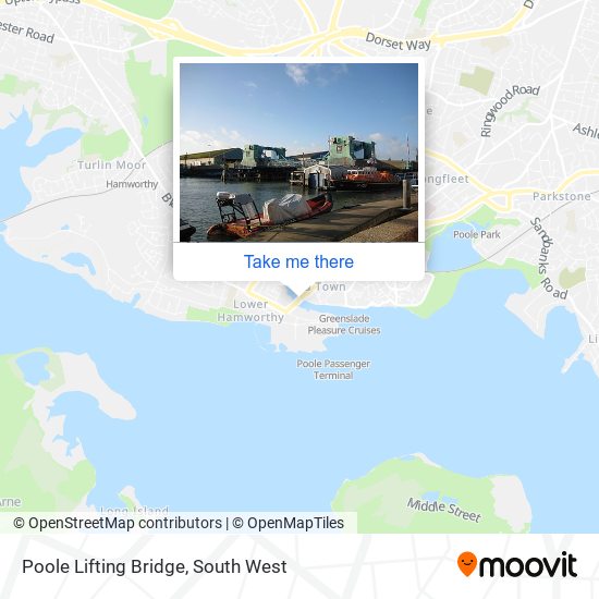 Poole Lifting Bridge map