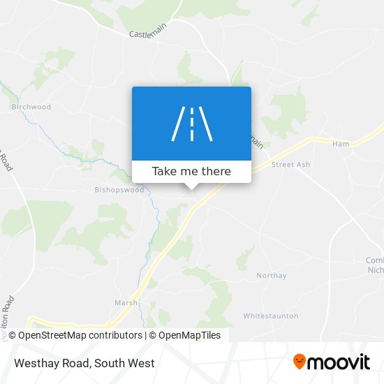 Westhay Road map