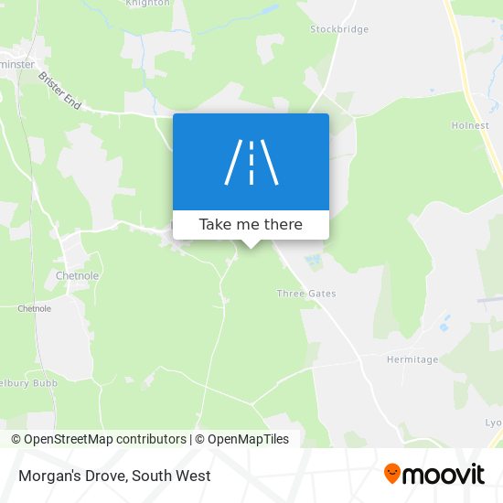 Morgan's Drove map