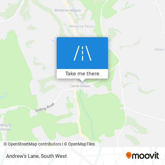 Andrew's Lane map