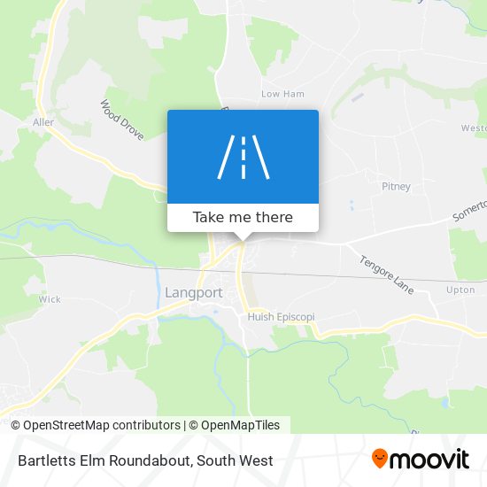 Bartletts Elm Roundabout map