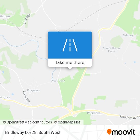 Bridleway L6/28 map