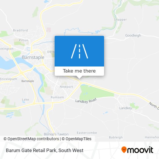 Barum Gate Retail Park map