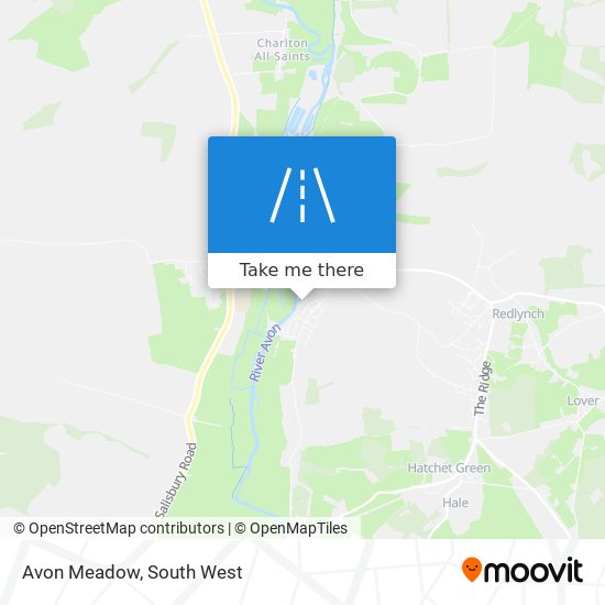 Avon Meadow map