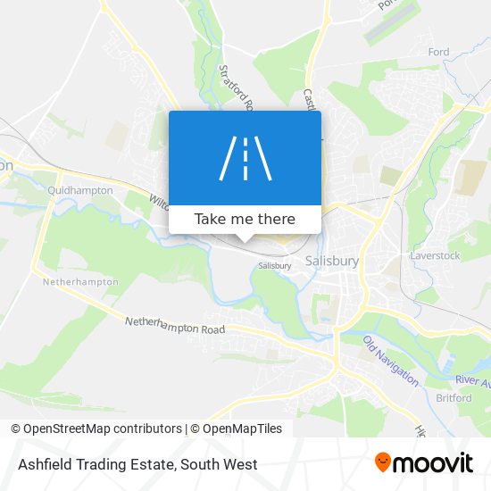 Ashfield Trading Estate map