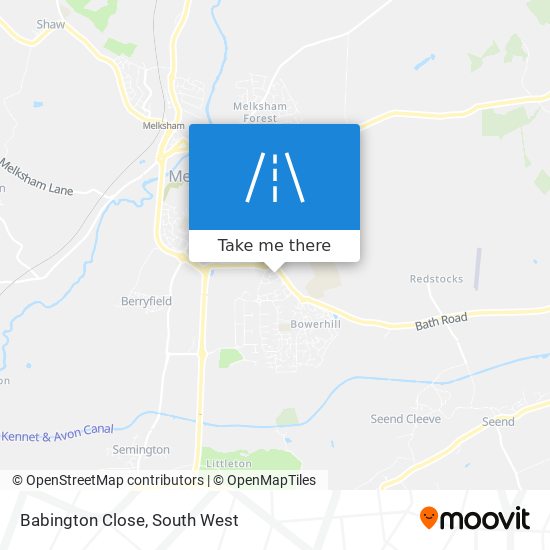 Babington Close map